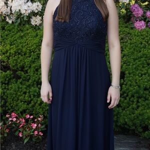 Eliza J Navy Blue long gown